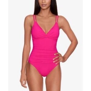 Lauren Ralph Lauren One Piece Swimsuit  Color: Passionfruit  NWT Size 12